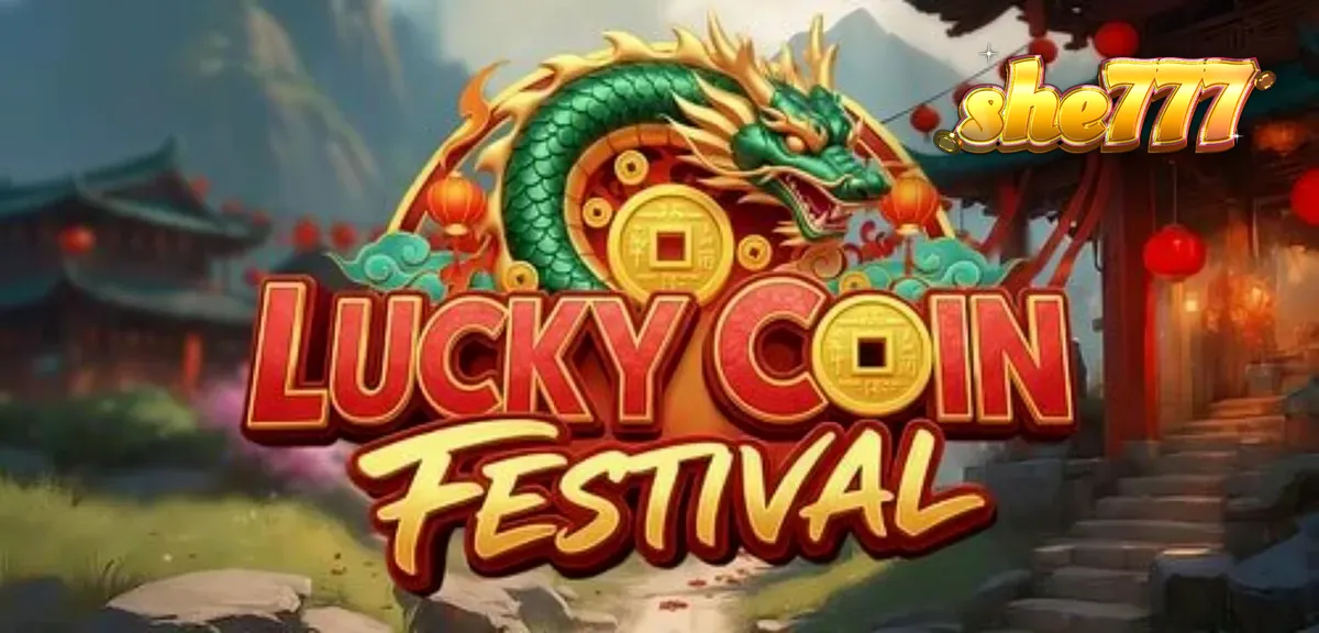 Tampilan antarmuka slot Lucky Coin Festival di perangkat mobile